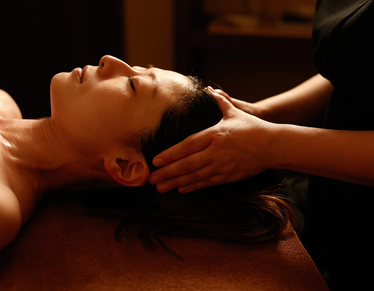 アロマトリートメントの様子